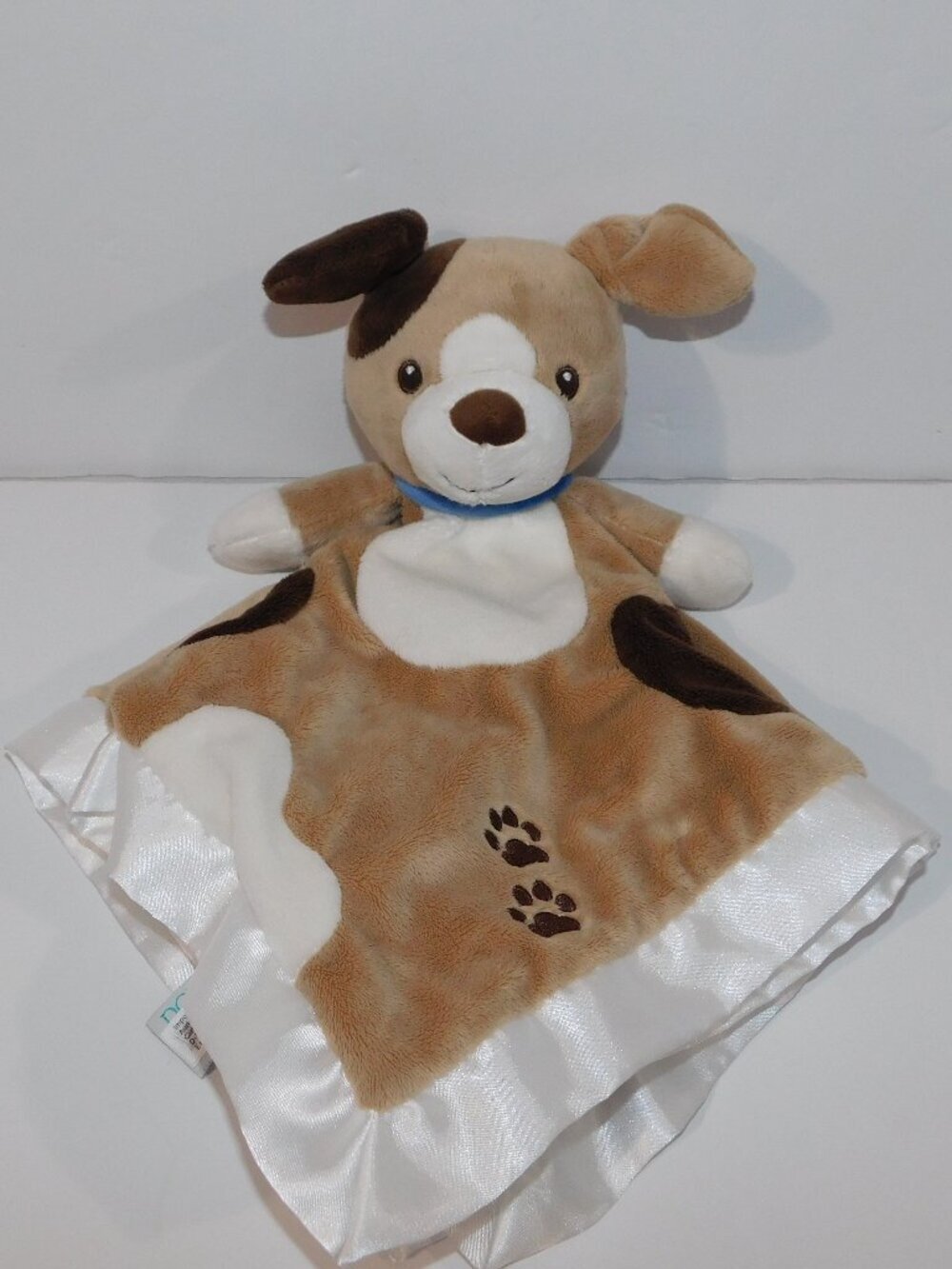 Douglas Lil Snugger Brown Puppy Zeke Security Blanket Plush Baby Lovey Nunu